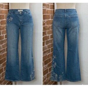 Dana  Buchman Hand Embroidery  Jeans  Size 12